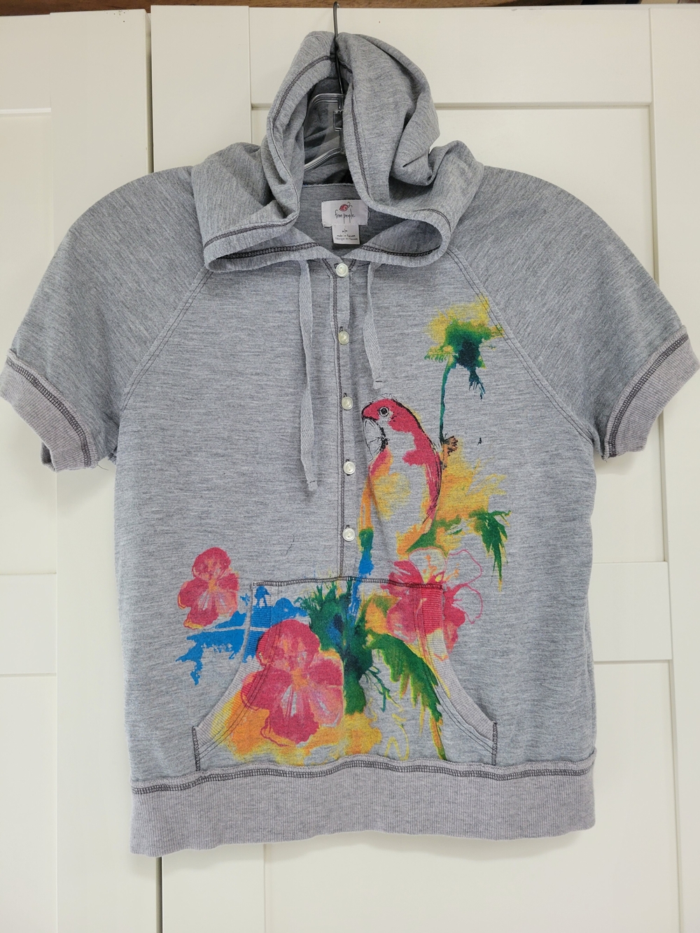 Rare Free People Gray Tee